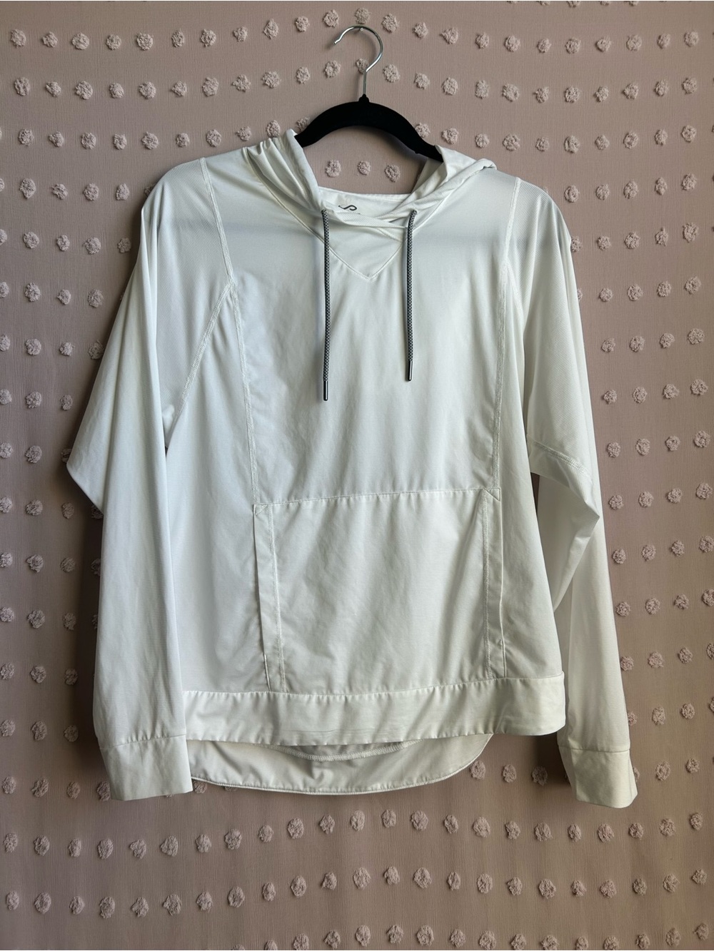 Prana Women’s Odea Sun Shirt Long Sleeve Hooded Sz S White
